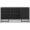 vidaXL Shoe Bench Black 100x40x53.5 cm Engineered Wood and Metal