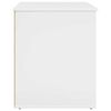 vidaXL Cat House Gloss White 53 x 52 x 62 cm Engineered Wood