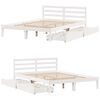 vidaXL Bed Frame without Mattress White 160x200 cm Solid Wood Pine