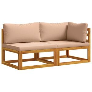 vidaXL Sectional Sofa Set with Cushions 2 pcs 2-Seater