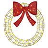 vidaXL Wreath with 60 LEDs Warm white 75 cm PET
