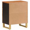 vidaXL Bedside Cabinet Brown and Black 50x33x60 cm Solid Wood Mango