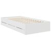 vidaXL Bed Frame with Drawer White 90 x 190 cm Engineer Wood