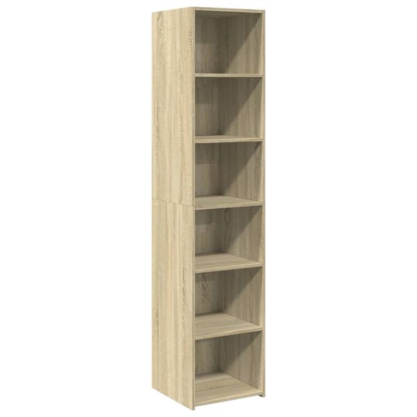 vidaXL Highboard Sonoma Oak 40x41x185 cm Engineered Wood