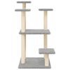 vidaXL Cat Scratching Posts with Platforms Light Grey 98.5 cm