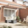 vidaXL Retractable Awning Manual Multicolour 350 x 200 cm Fabric