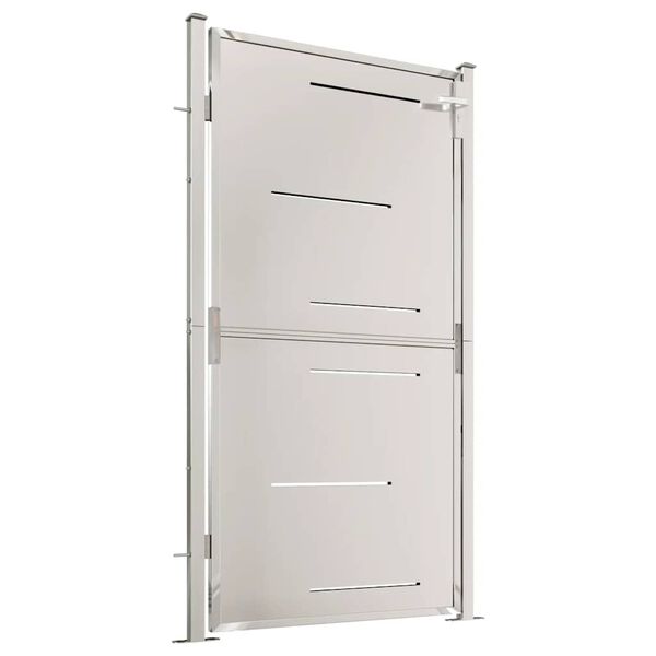 vidaXL Garden Gate 100x175 cm Stainless Steel
