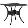 vidaXL 5 Piece Garden Dining Set Black Cast Aluminium