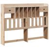 vidaXL Bookcase Bed without Mattress 150x200cm King Size Solid Wood Pine