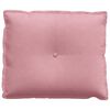 vidaXL Back Pillow Pink 60 x 50 cm Corduroy Fabric