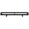 vidaXL Monitor Stand with Shelf Black 100 x 27 x 13 cm Engineered Wood