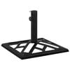 vidaXL Umbrella Base | Black | Cast Iron | Standard | Durable | Umbrella Base