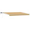 vidaXL Manual Awning Frame with LEDs Yellow, Grey and White 5 x 3 m