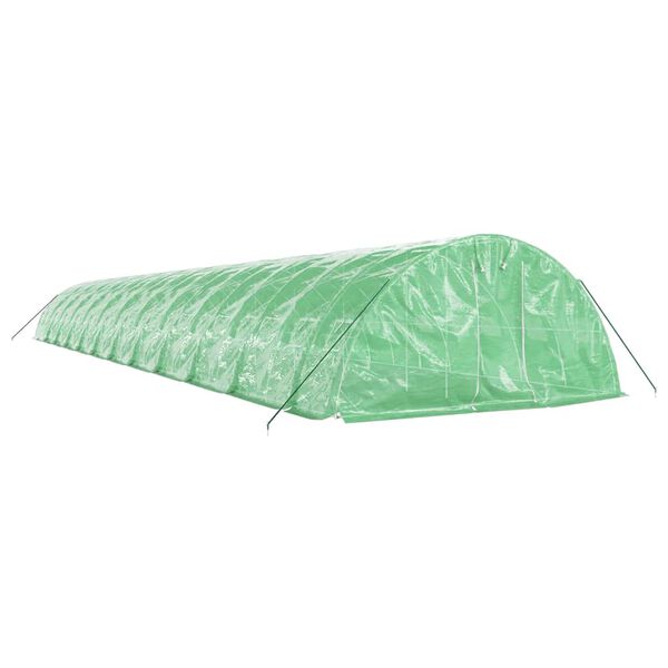 vidaXL Greenhouse with Steel Frame Green 120 m&sup2; 24x5x2.3 m