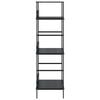 vidaXL 3-Layer Book Shelf Black 60x27.6x90.5 cm Engineered Wood