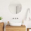 vidaXL Subway Tile 10 pcs White Grey 30.5 x 30.5 cm