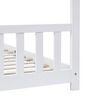 vidaXL Kids Bed Frame White Solid Pine Wood 90x200 cm