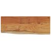 vidaXL Wall Shelf 50x20x2.5 cm Rectangular Solid Wood Acacia Live Edge