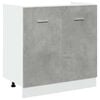 vidaXL Sink Bottom Cabinet Lyon Concrete Grey 80x46x81.5 cm Engineered Wood