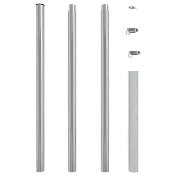 vidaXL Sunshade Sail Pole 250 cm Stainless Steel