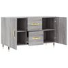vidaXL Sideboard Grey Sonoma 100x36x60 cm Engineered Wood