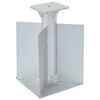 vidaXL In-Ground Parasol Base Silver 27.5x27.5x45 cm Steel