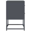 vidaXL Bedside Cabinets 2 pcs Anthracite 36x39x60.5 cm Steel