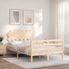 vidaXL Bed Frame without Mattress Small Double Solid Wood