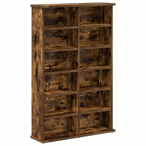 vidaXL CD Cabinet Smoked Oak 60 x 17 x 92 cm Engineered Wood