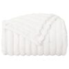 vidaXL Throw Blanket White 150 x 130 cm Fleece