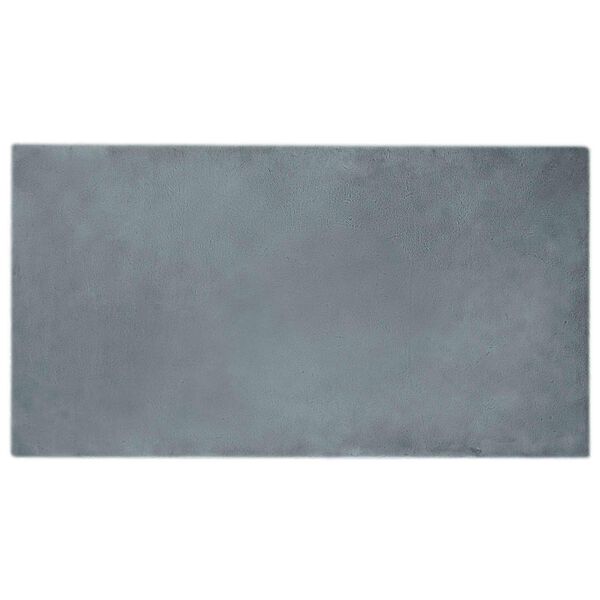 vidaXL Faux Rabbit Fur Rug Olite Anthracite 60 x 110 cm Polyester