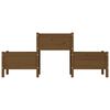 vidaXL Planter Honey Brown 178.5x44x75 cm Solid Wood Pine