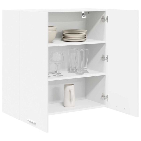 vidaXL Hanging Cabinet with Door White 80 x 31 x 80 cm Engineered Wood