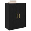 vidaXL Wall Cabinet Black Oak 69.5 x 34 x 90 cm Engineered Wood