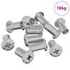 vidaXL Lock Nut 2857 pcs Nickel Steel