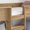 vidaXL Bunk Bed for Kids Artisan Oak 100 x 200 cm Engineered Wood