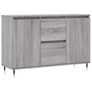 vidaXL Sideboard Grey Sonoma 101.5x35x70 cm Engineered Wood