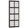 vidaXL Hand-Carved Wall Panel MDF 40x80x1.5 cm Black and White