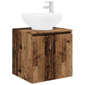 vidaXL Wall-Mounted Sink Vanity Old Wood 49.5 x 44.5 x 65 cm