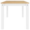 vidaXL Dining Table PANAMA White 160x80x75 cm Solid Wood Pine