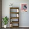 vidaXL Book Cabinet/Room Divider Honey Brown 60x35x135 cm Solid Pinewood