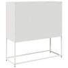 vidaXL Sideboard White 100.5x39x107 cm Cold-rolled Steel