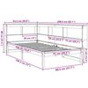 vidaXL Bookcase Bed without Mattress White 75x190 cm Small Single Solid Wood Pine
