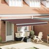 vidaXL Automatic Retractable Awning Brown 400x300 cm