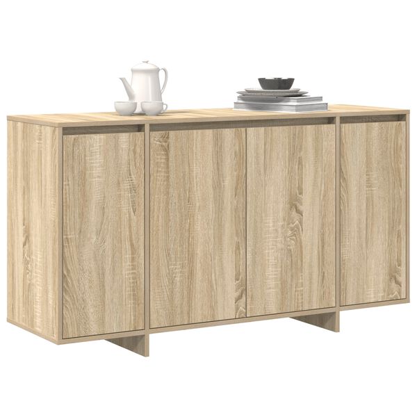 vidaXL Sideboard Sonoma Oak 135 x 41 x 75 cm Engineered Wood