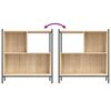 vidaXL Bookcase Sonoma Oak 72x28x77.5 cm Engineered Wood