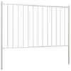 vidaXL Fence Panel Woerden with Posts Steel 1.7x1.25 m White