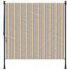 vidaXL Outdoor Roller Blind Yellow and White 200x270 cm Fabric&Steel