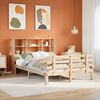 vidaXL Bookcase Bed without Mattress 160x200cm Solid Wood Pine
