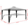 vidaXL Gazebo with Roof 3x4 m Cream White